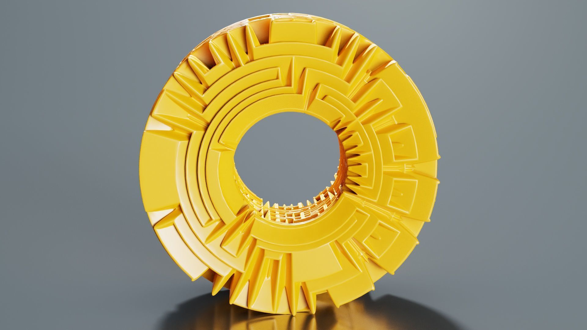 Maze Ring 3D model_4