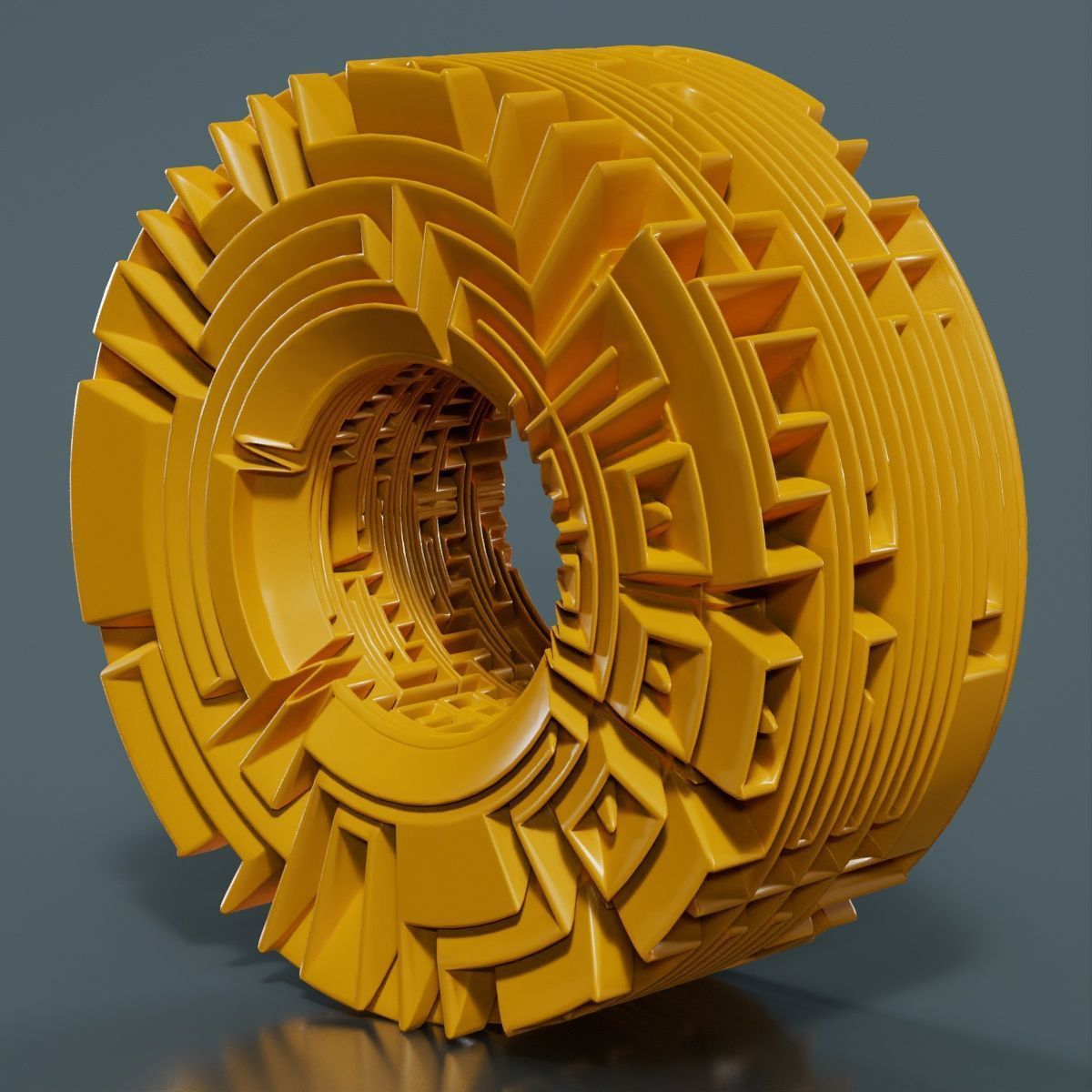 Maze Ring 3D model_9