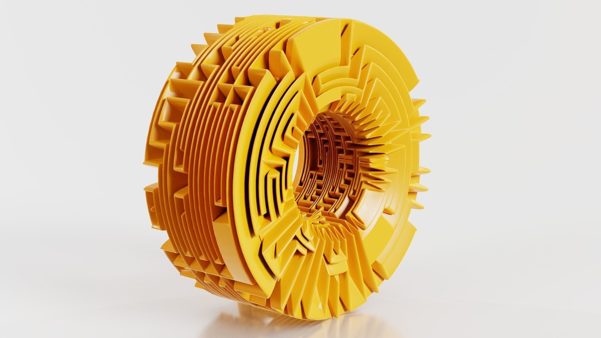 Maze Ring 3D model_8