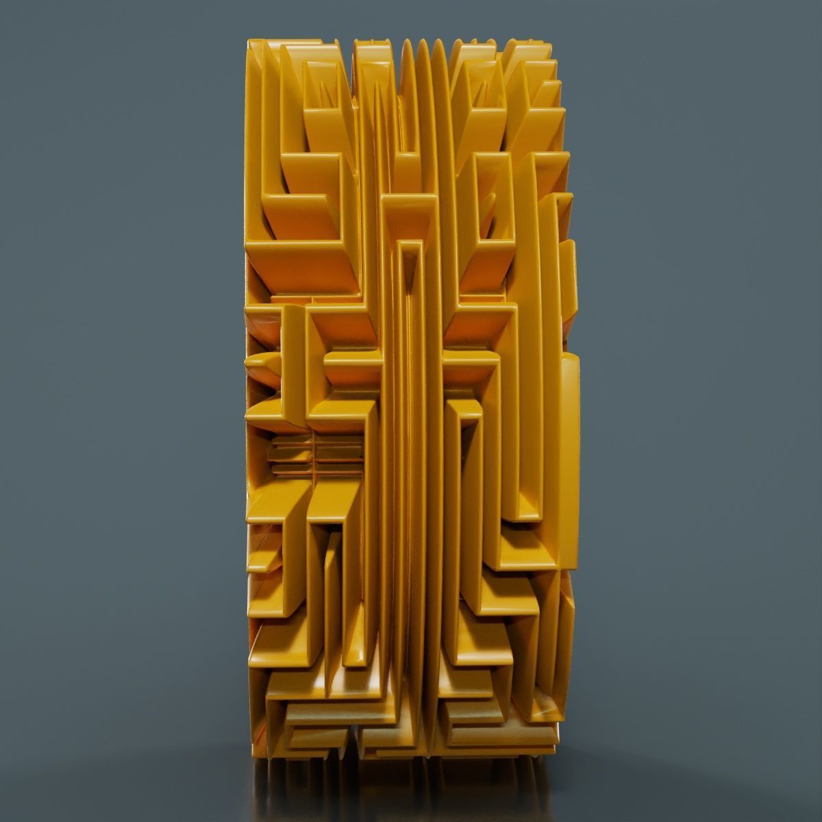 Maze Ring 3D model_12