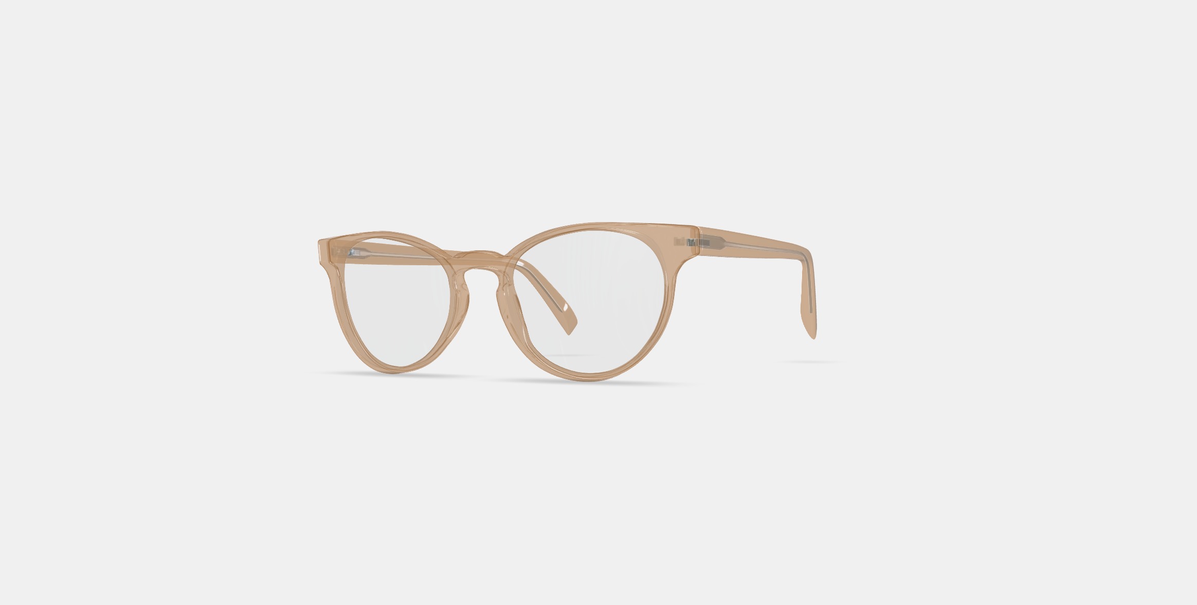 Leila Eyeglasses in Grapefruit Soda Low-poly 3D model_12