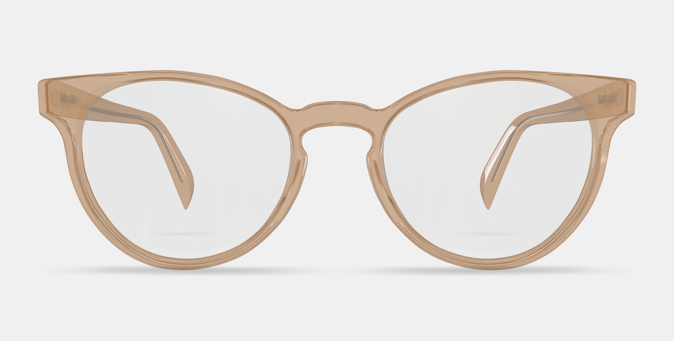 Leila Eyeglasses in Grapefruit Soda Low-poly 3D model_11