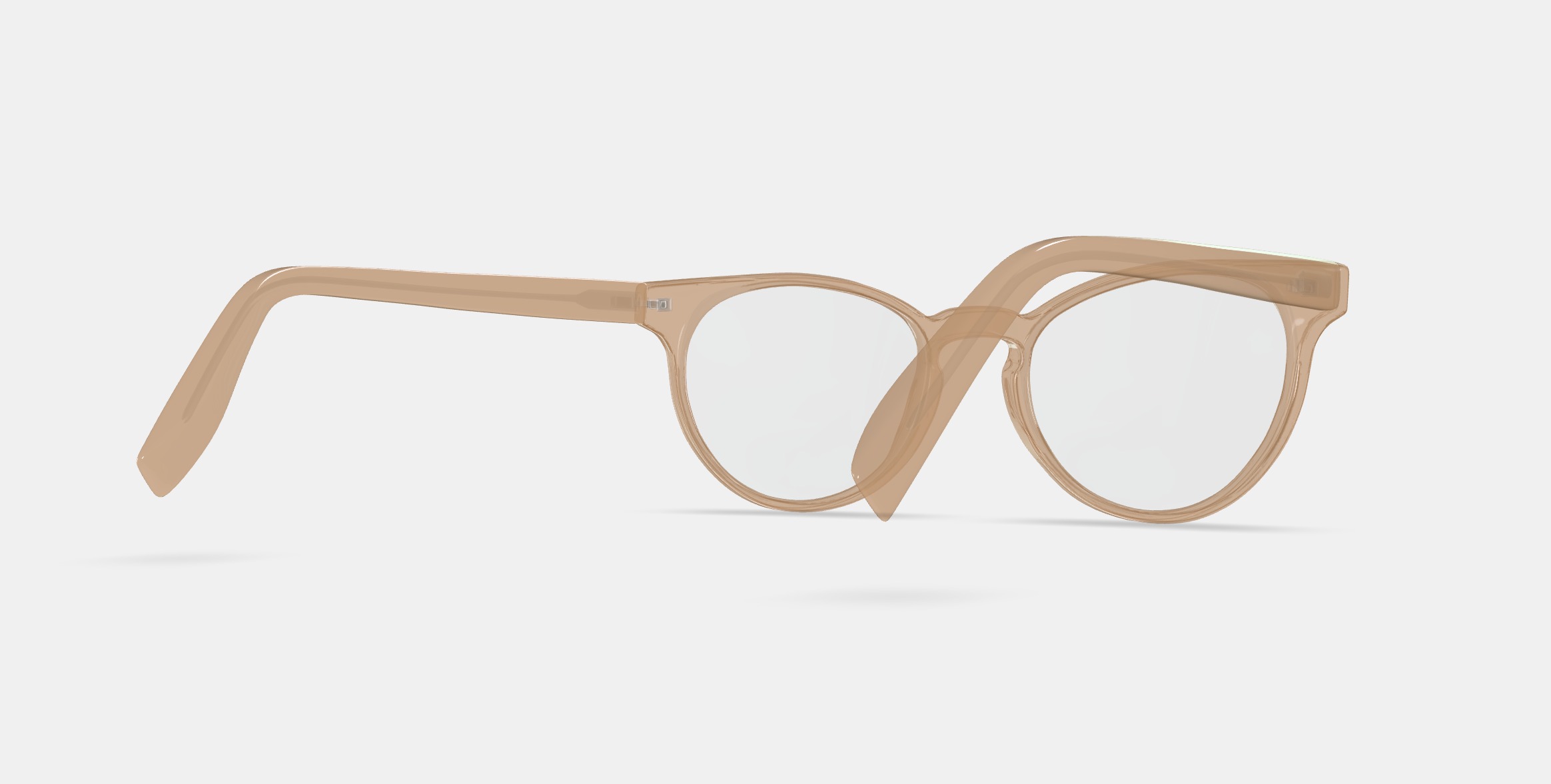 Leila Eyeglasses in Grapefruit Soda Low-poly 3D model_6