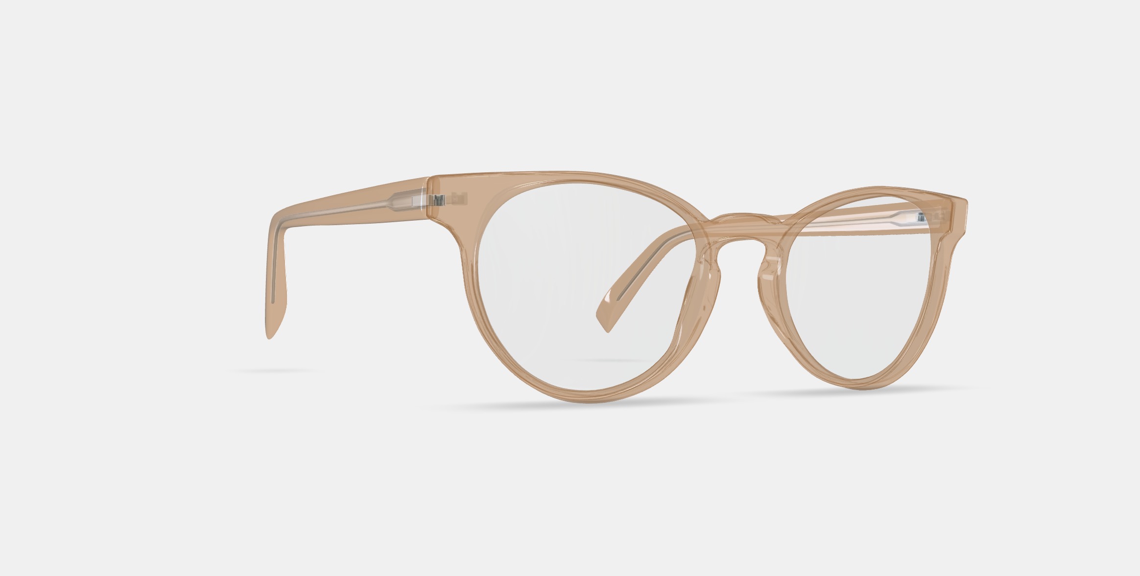 Leila Eyeglasses in Grapefruit Soda Low-poly 3D model_9