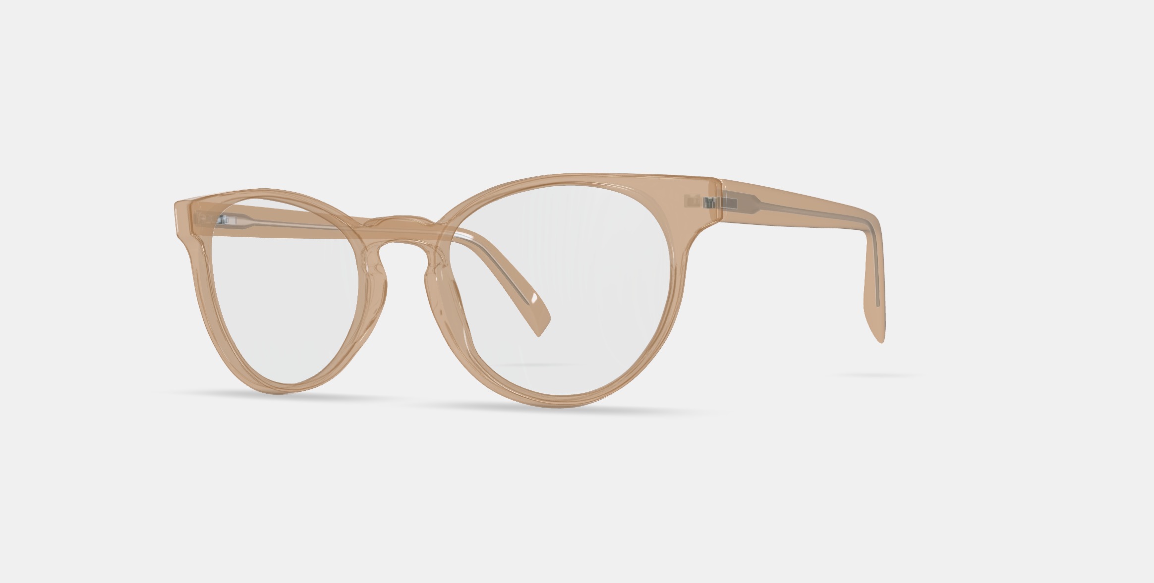Leila Eyeglasses in Grapefruit Soda Low-poly 3D model_13