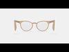Leila Eyeglasses in Grapefruit Soda Low-poly 3D model_1