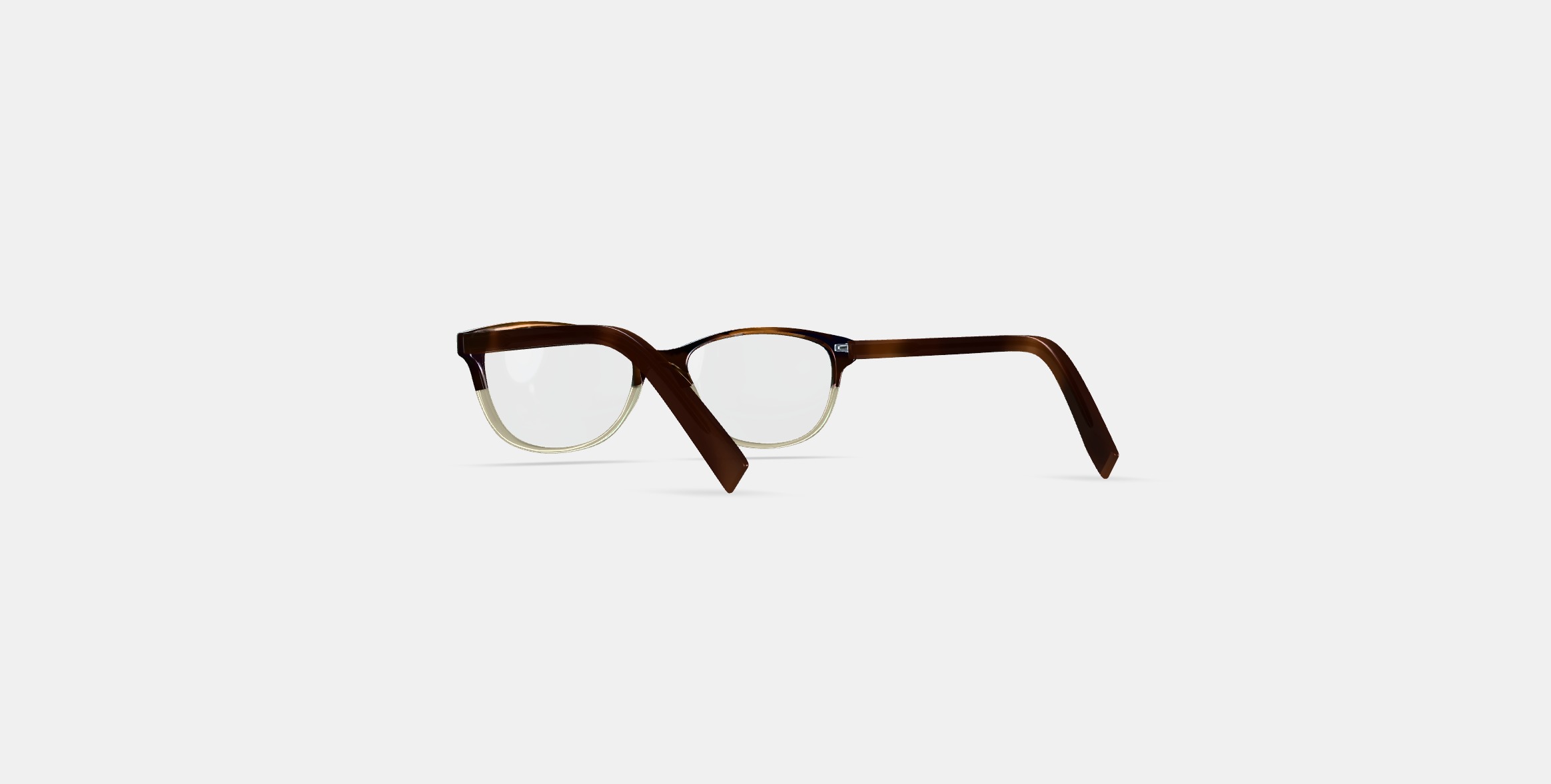 Daisy Eyeglasses in Tea Rose Fade Low-poly 3D model_16
