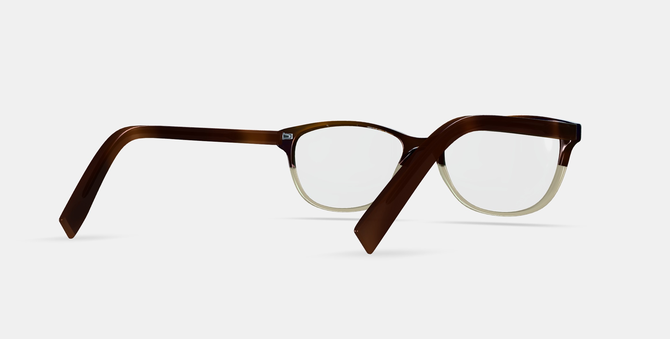 Daisy Eyeglasses in Tea Rose Fade Low-poly 3D model_6