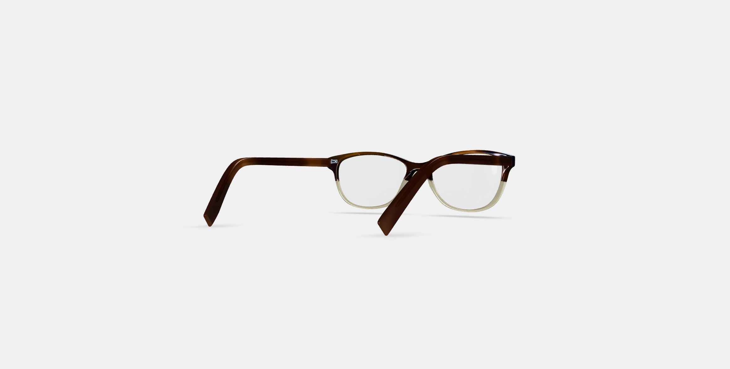 Daisy Eyeglasses in Tea Rose Fade Low-poly 3D model_4