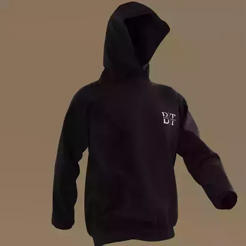 3d animated hoodie cloth simulation blender 3d  3D model