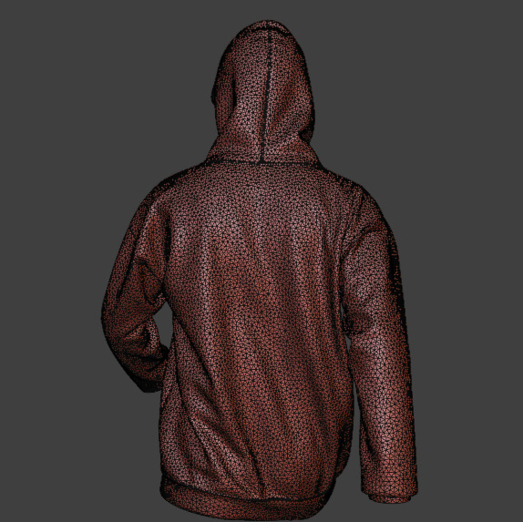 3d animated hoodie cloth simulation blender 3d  3D model_10