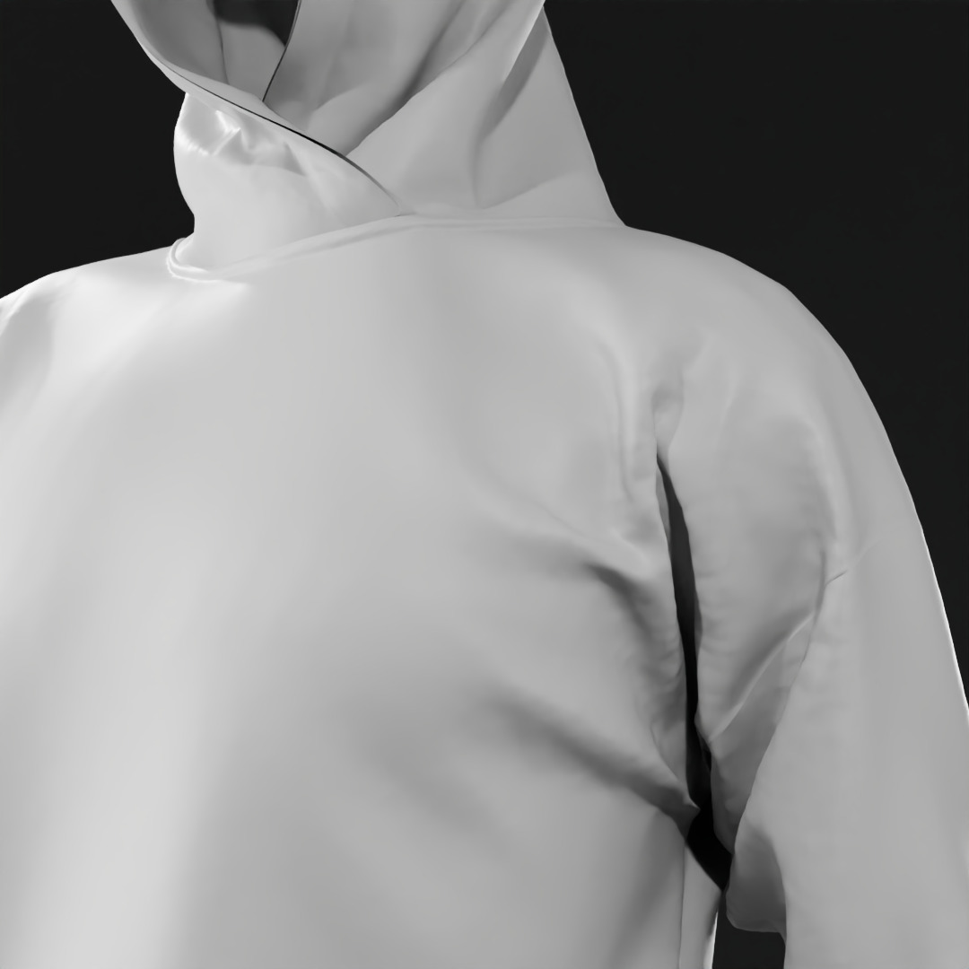 3d animated hoodie cloth simulation blender 3d  3D model_9