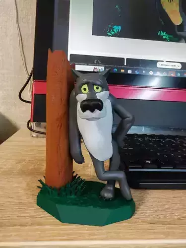 Wolf for 3D print STL