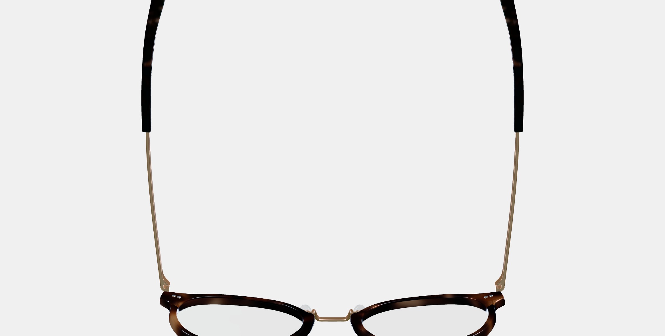 Jayla Eyeglasses in Cognac Tortoise with Polished Gold Low-poly 3D model_8