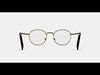Simon Eyeglasses in Polished Gold Low-poly 3D model_1