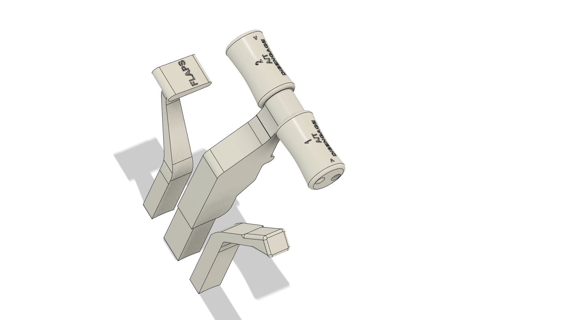 Throttle levers Boeing inspired  Saitek Pro Flight Throttle TQ 3D print model_4