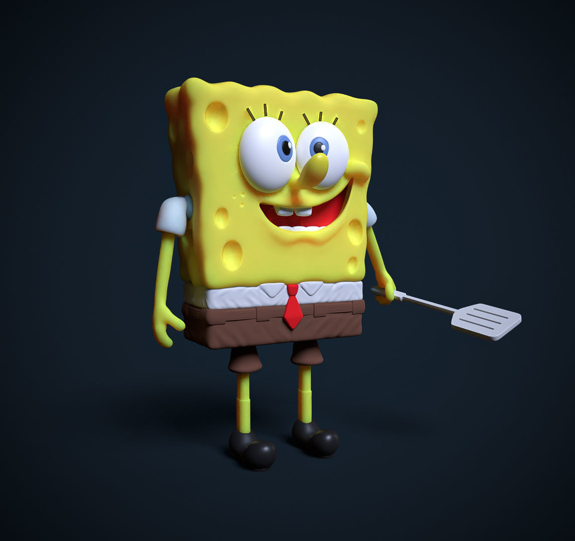 Spongebob Flexi 3D print model_2