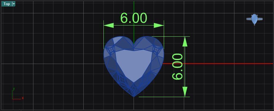 Heart shape flower ring 3D print model_26