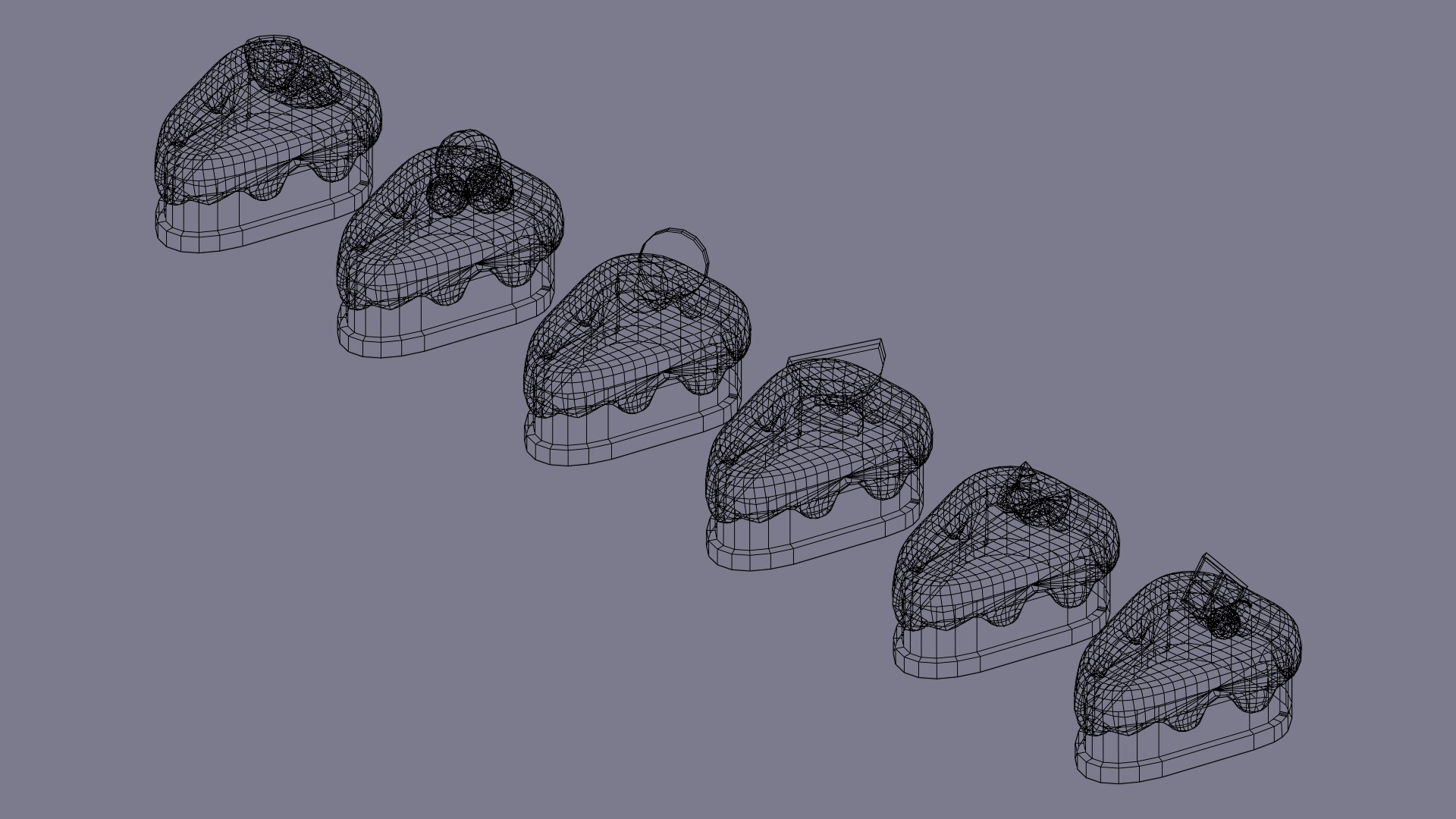 Cartoon Cakes 3D model_8