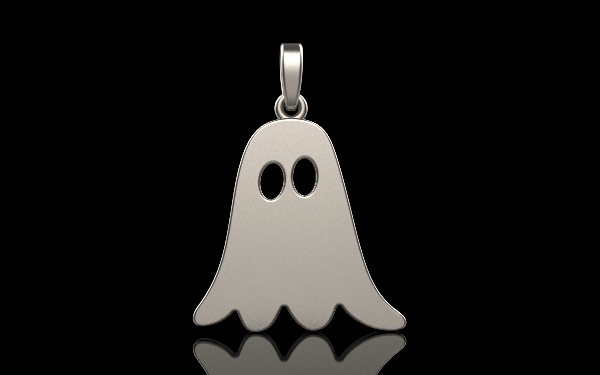 Ghost pendant model 943 3D print model_14