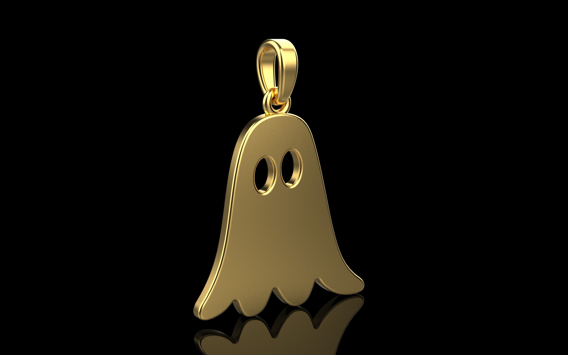 Ghost pendant model 943 3D print model_20