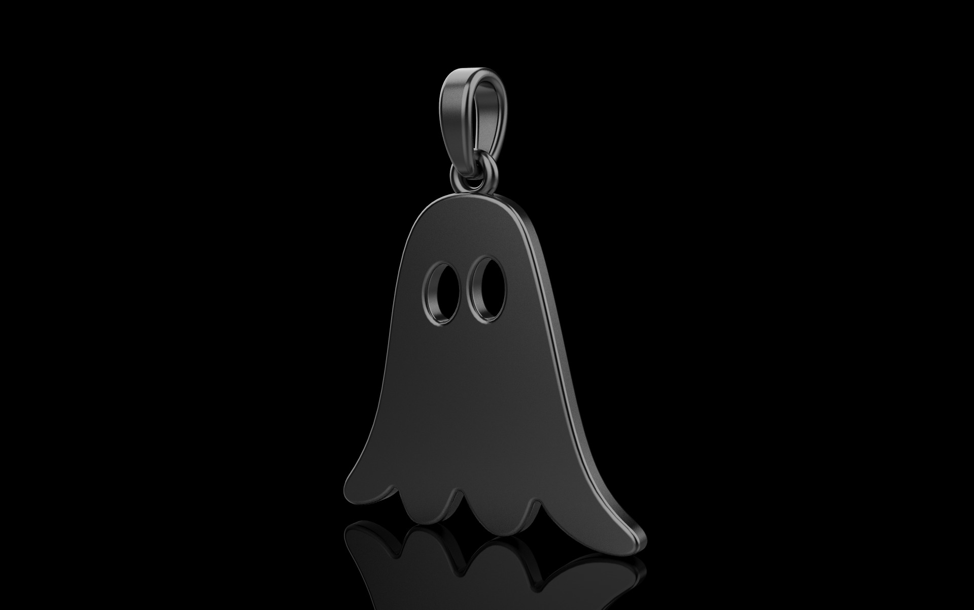 Ghost pendant model 943 3D print model_33