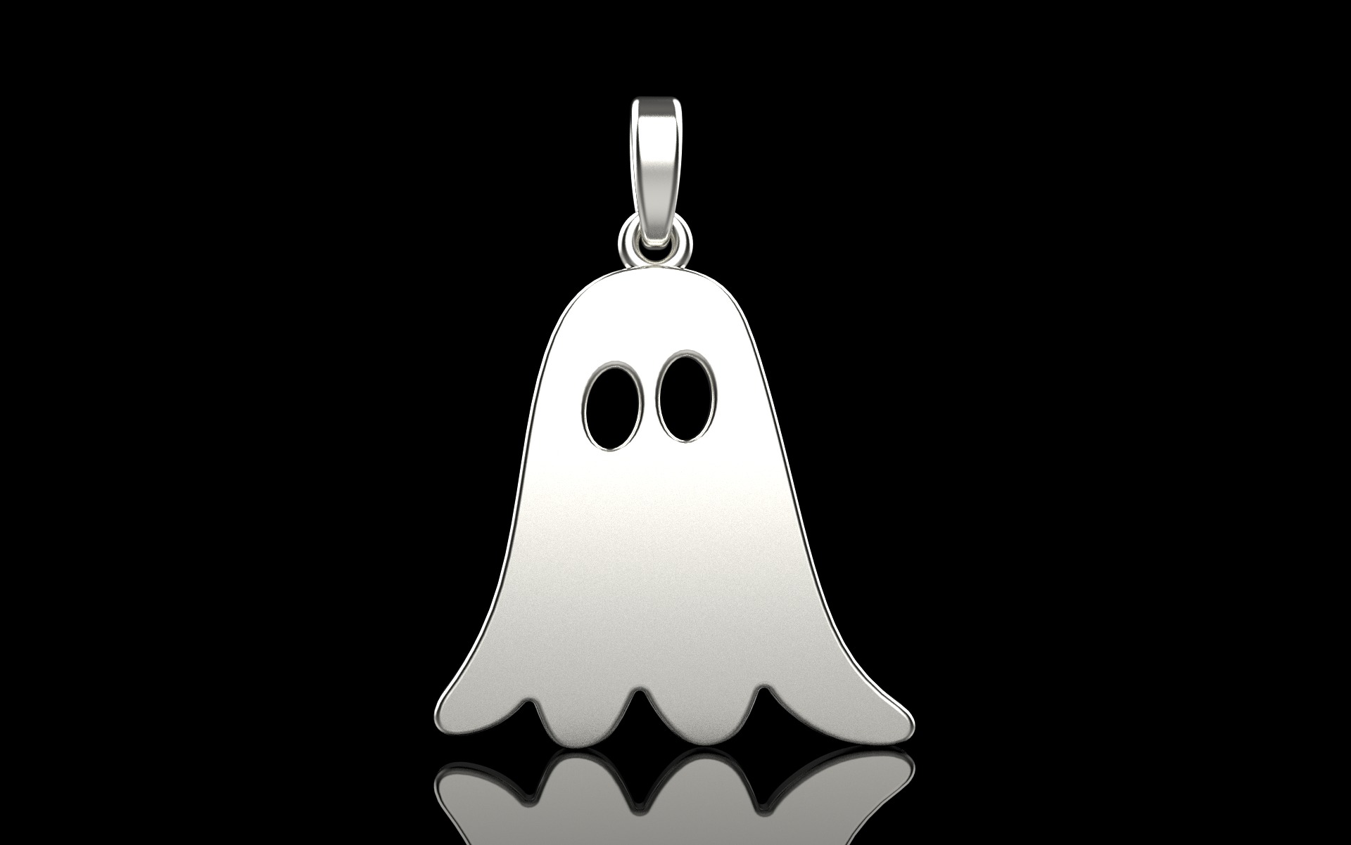 Ghost pendant model 943 3D print model_17