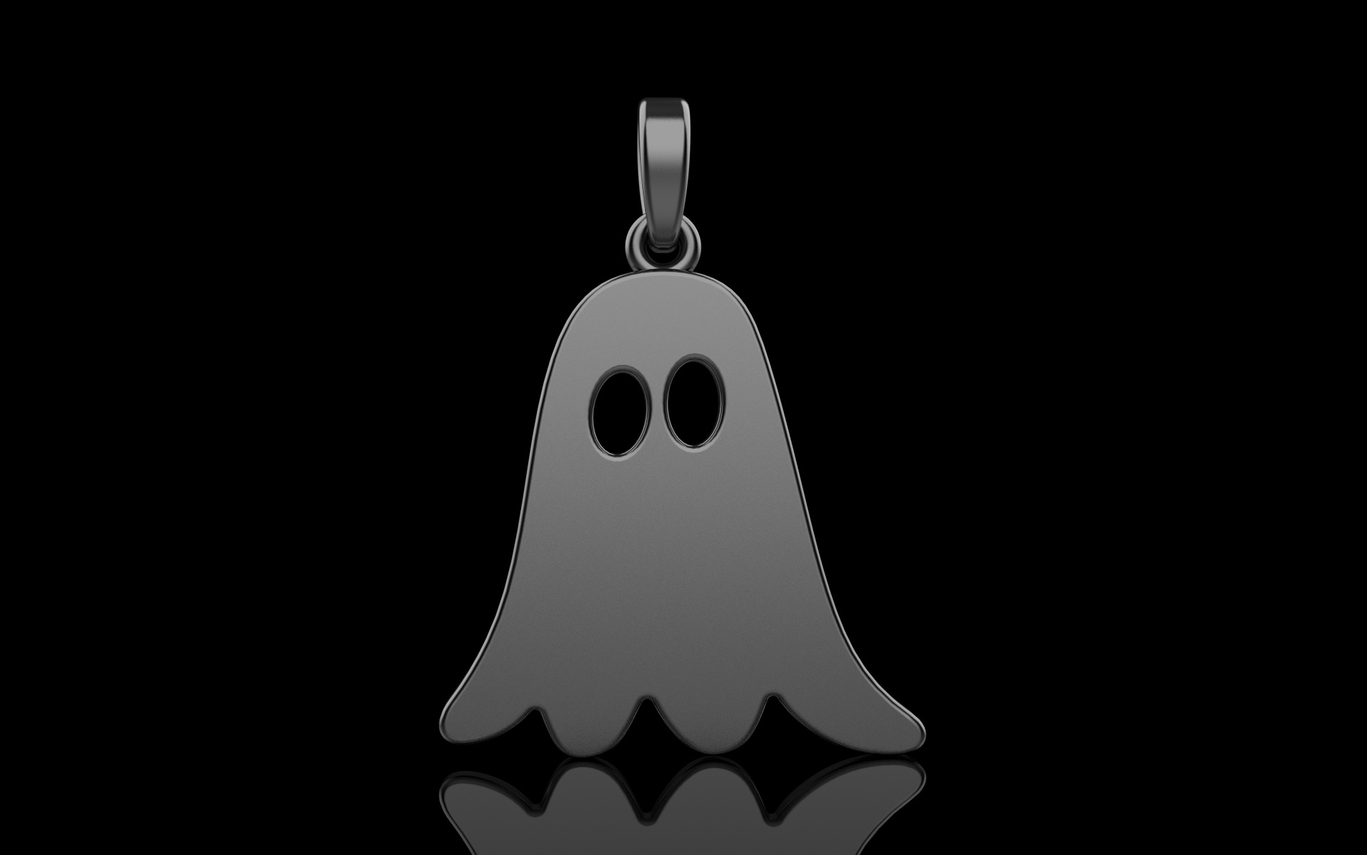 Ghost pendant model 943 3D print model_16
