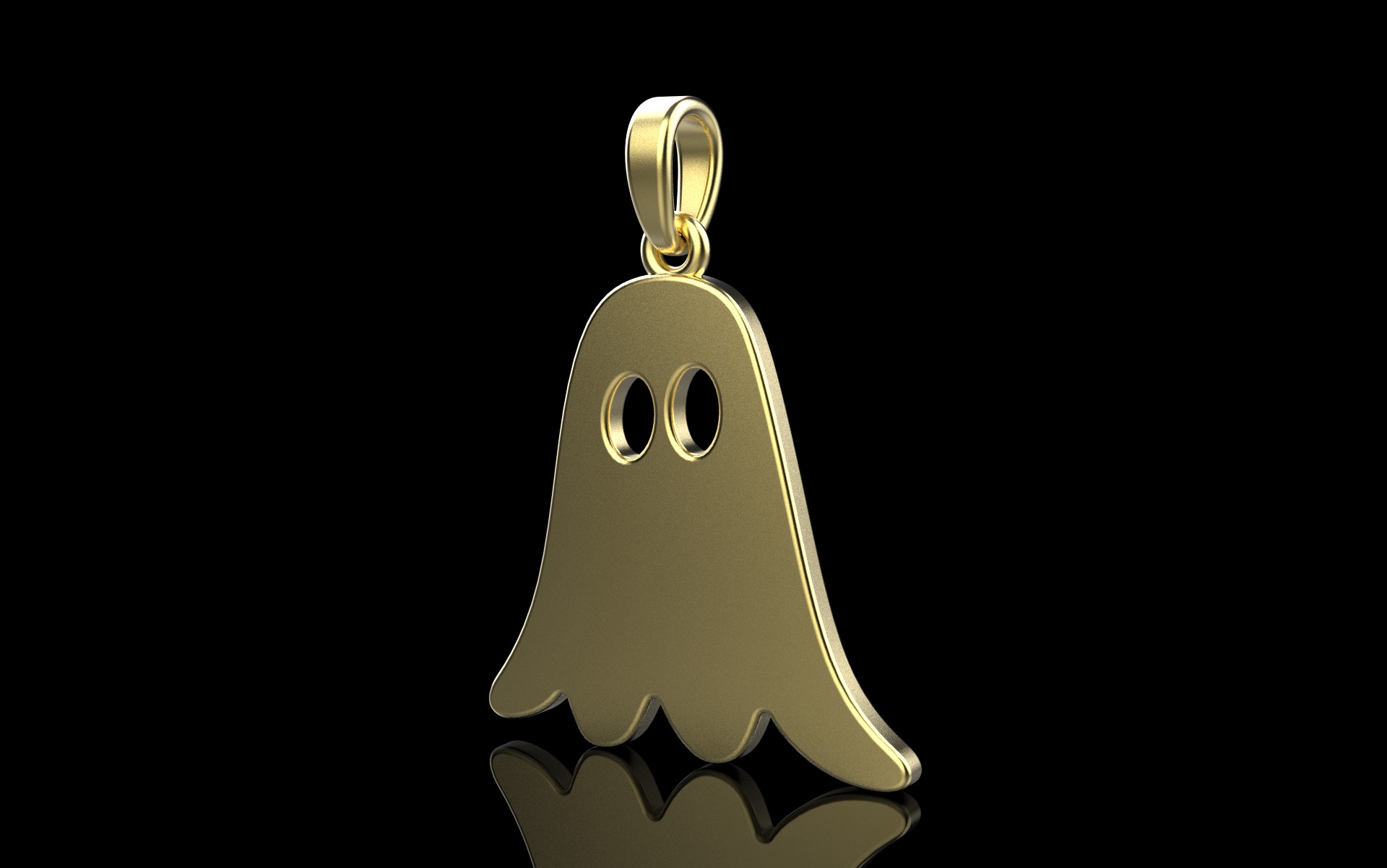 Ghost pendant model 943 3D print model_30