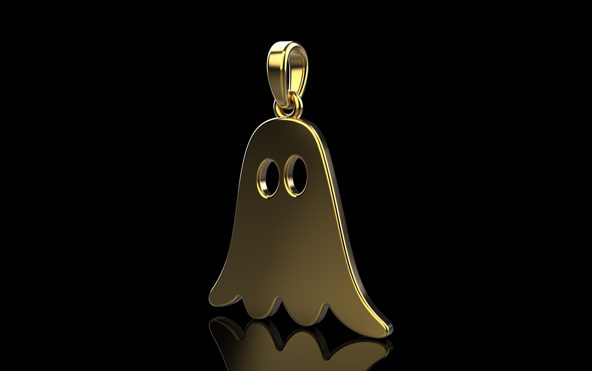 Ghost pendant model 943 3D print model_35