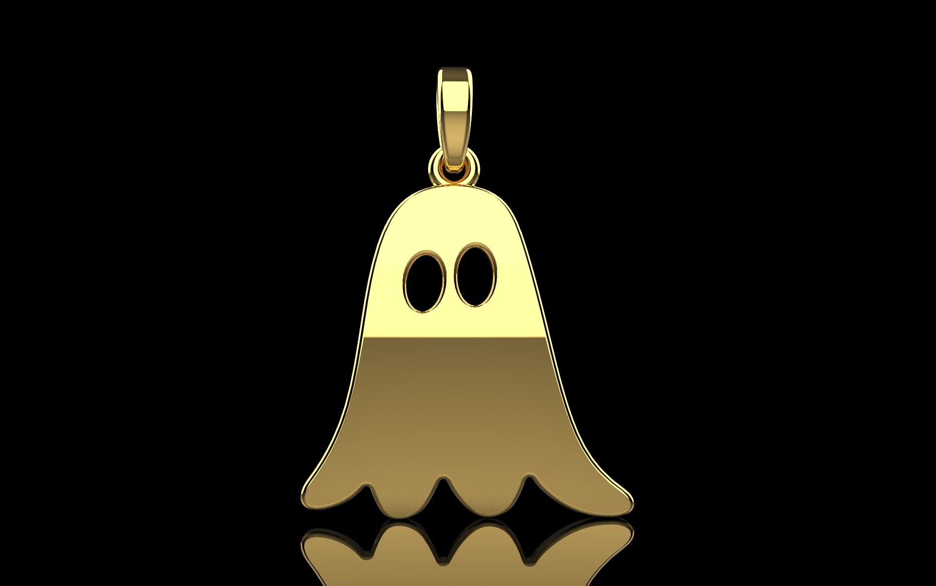 Ghost pendant model 943 3D print model_13