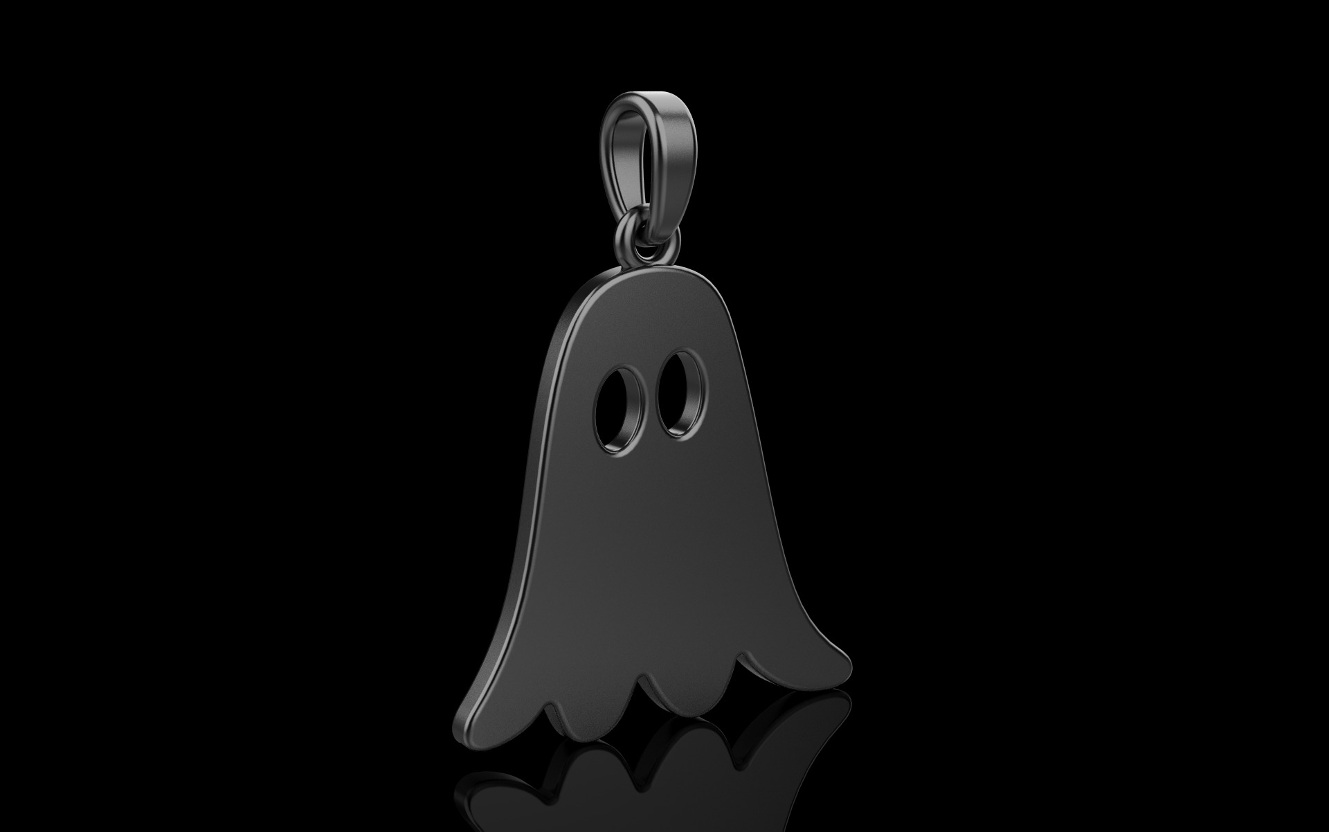 Ghost pendant model 943 3D print model_26