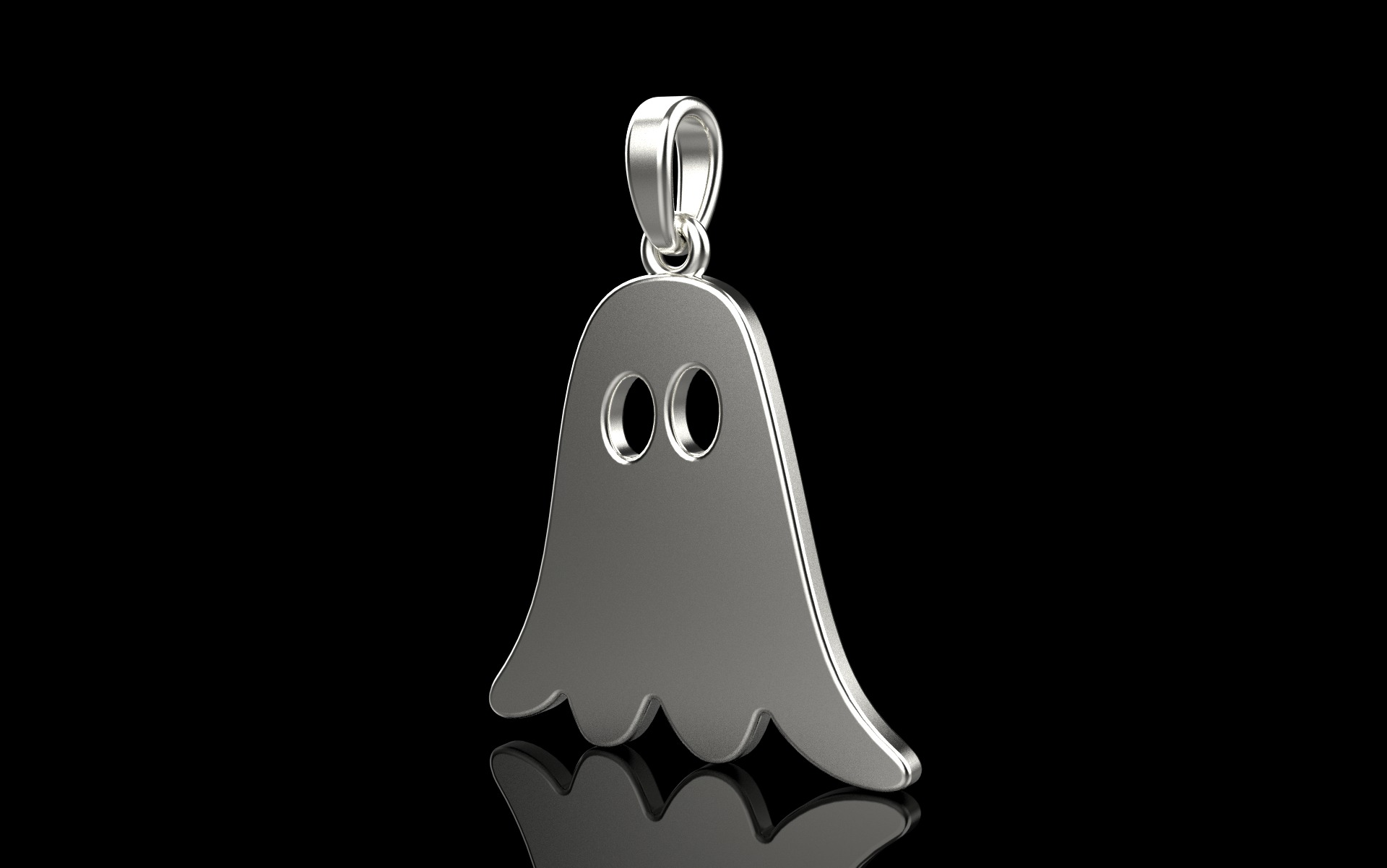 Ghost pendant model 943 3D print model_34