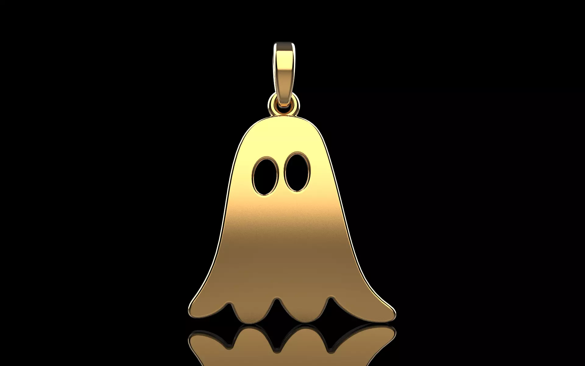 Ghost pendant model 943 3D print model_0