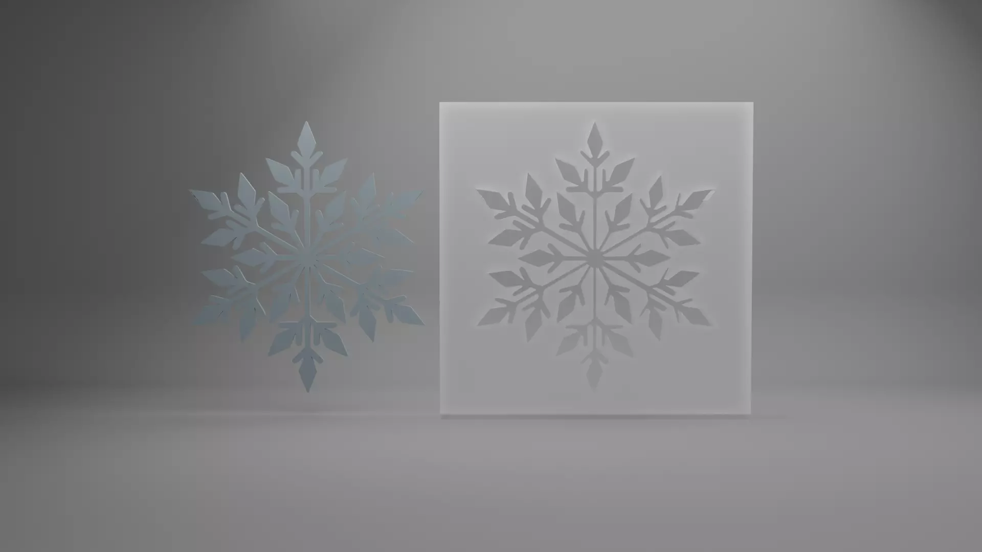 Snowflake 3D model_0