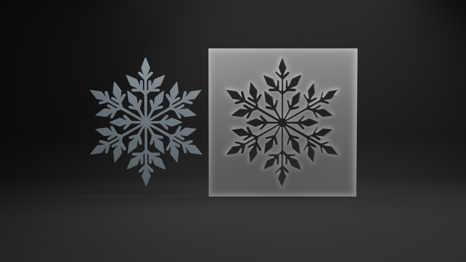 Snowflake 3D model_11