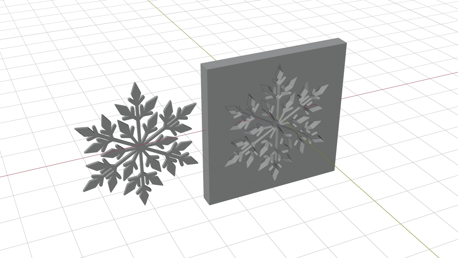 Snowflake 3D model_14