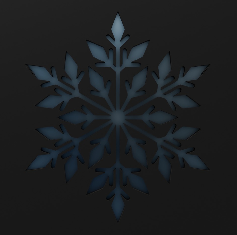 Snowflake 3D model_5