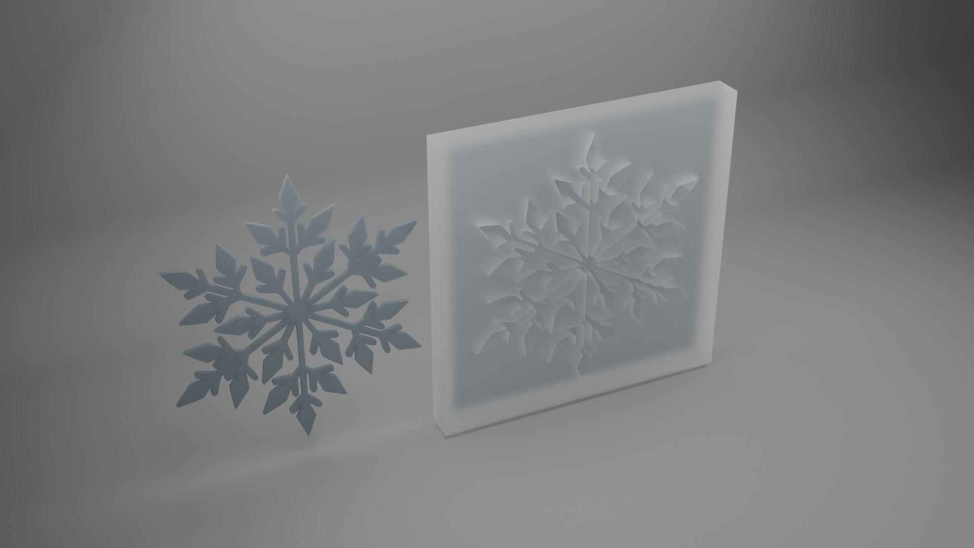 Snowflake 3D model_7