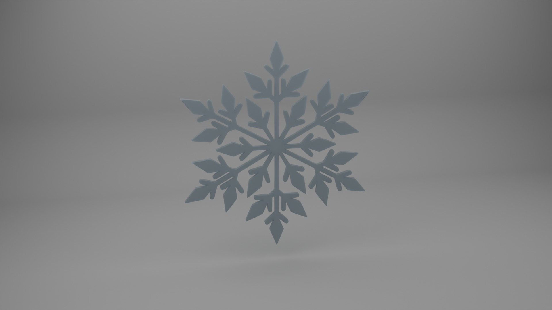 Snowflake 3D model_8