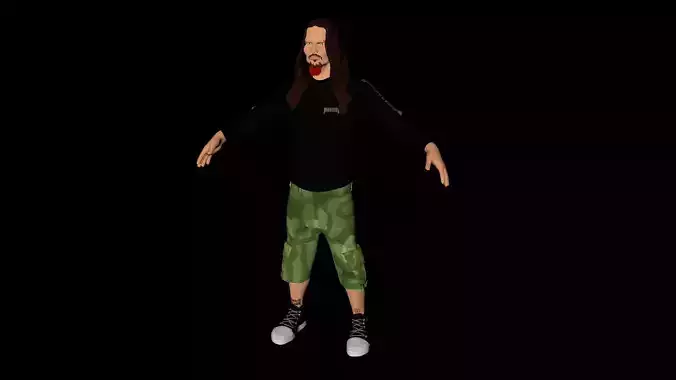 Pantera guitarist Darrell Dimebag 3d AVATAR