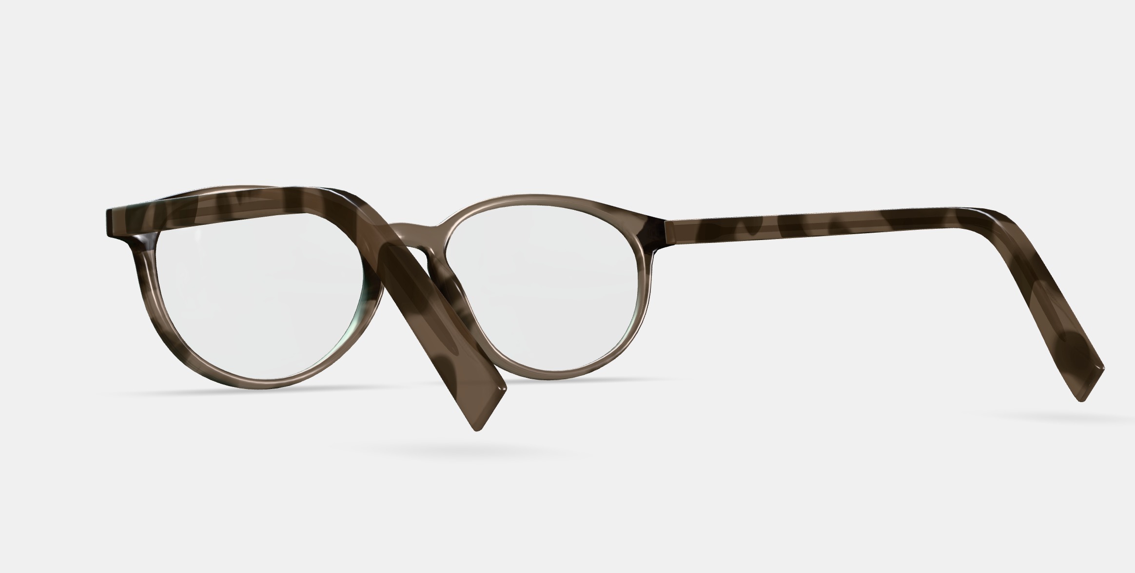 Watts Eyeglasses in Greystone Low-poly 3D model_2