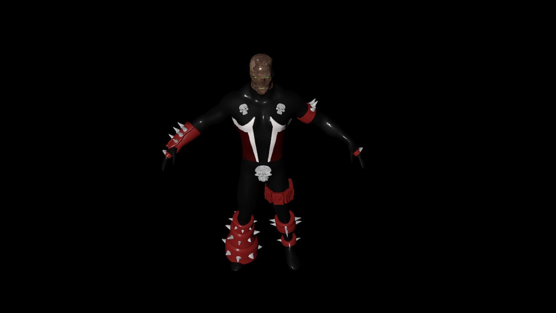 Spawn 3D Avatar Low-poly 3D model_5