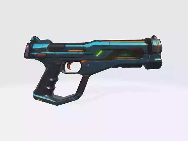 Futuristic sci-fi energy weapon