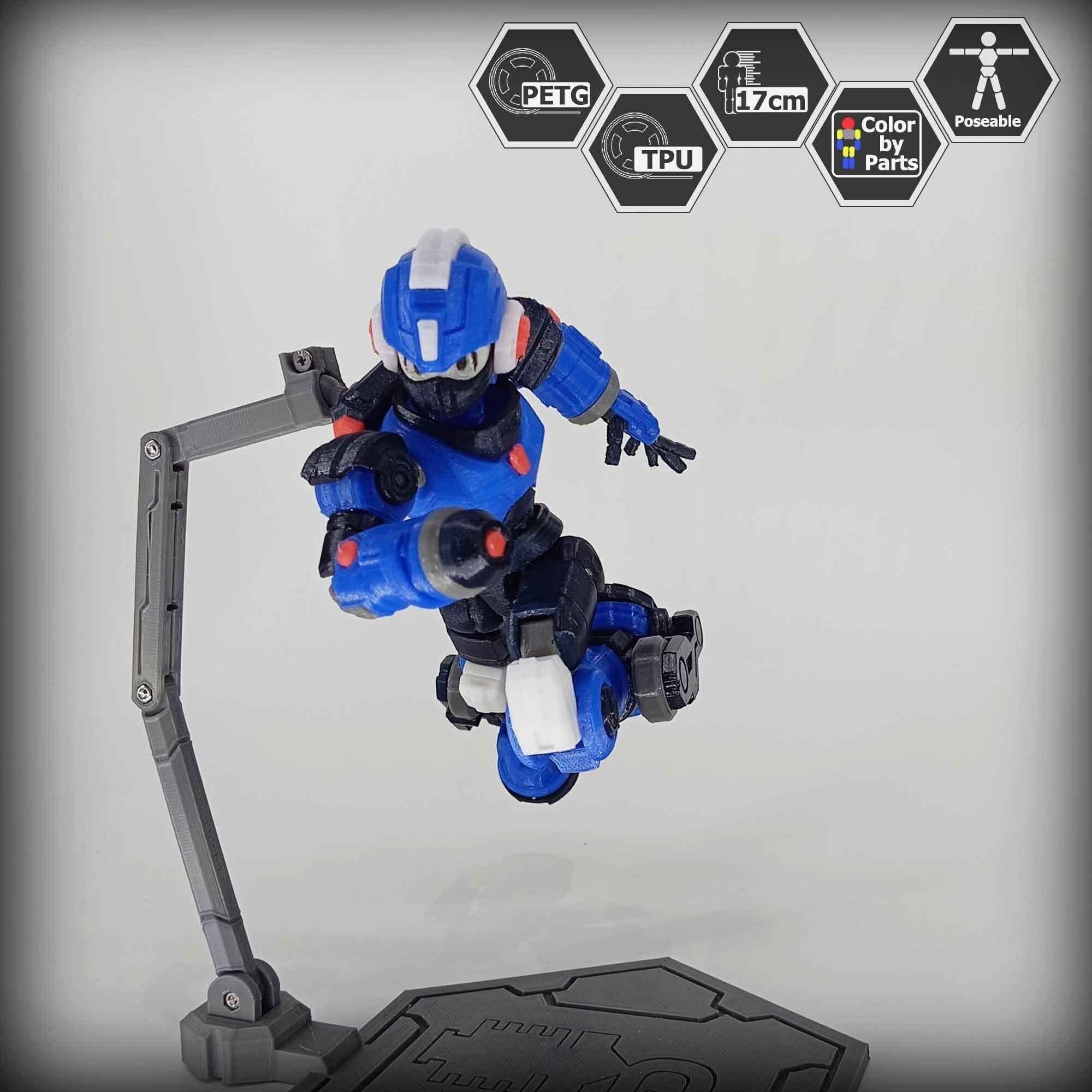 3dPrinted Megaman Action Figure  Reploid VEX 3D print model_24