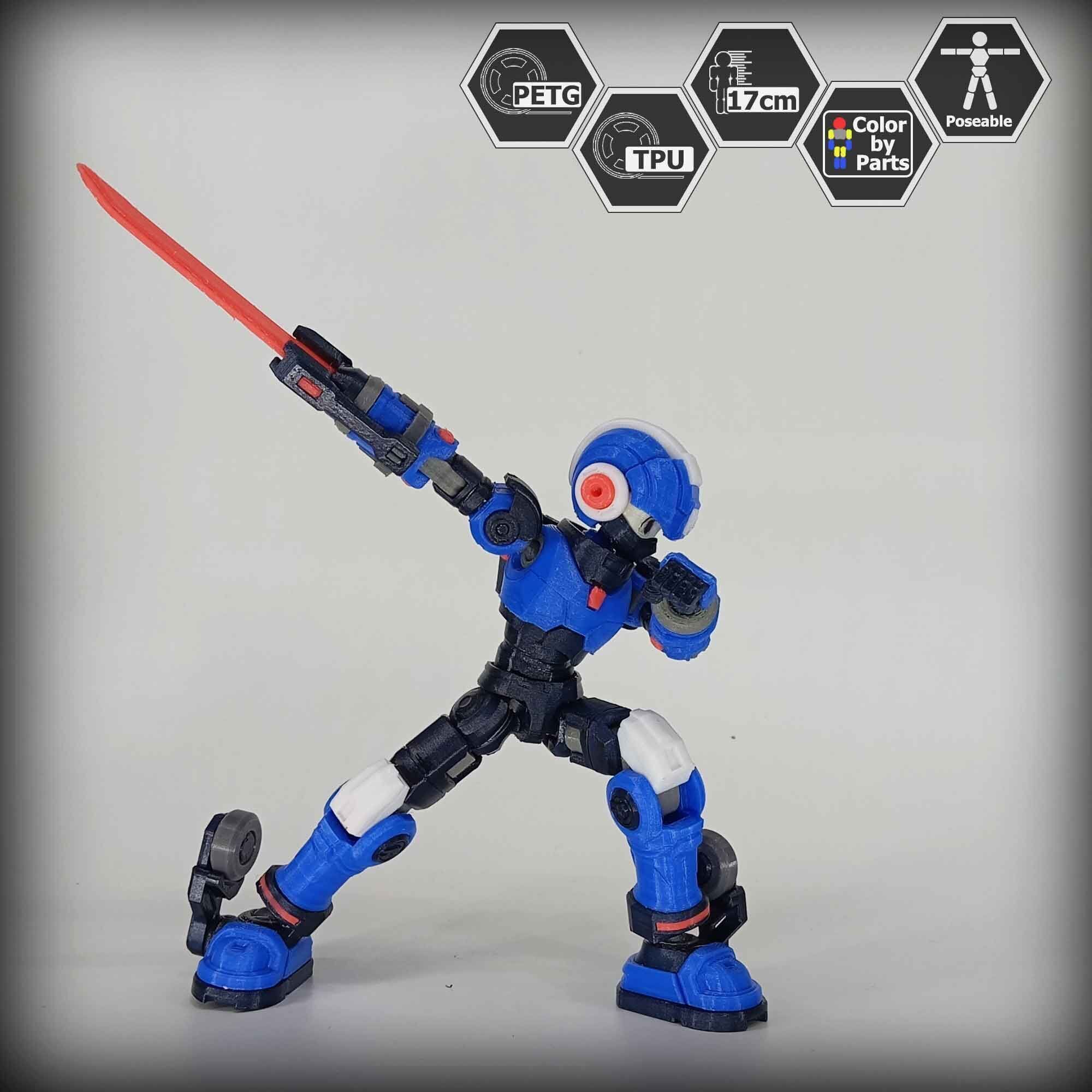 3dPrinted Megaman Action Figure  Reploid VEX 3D print model_2