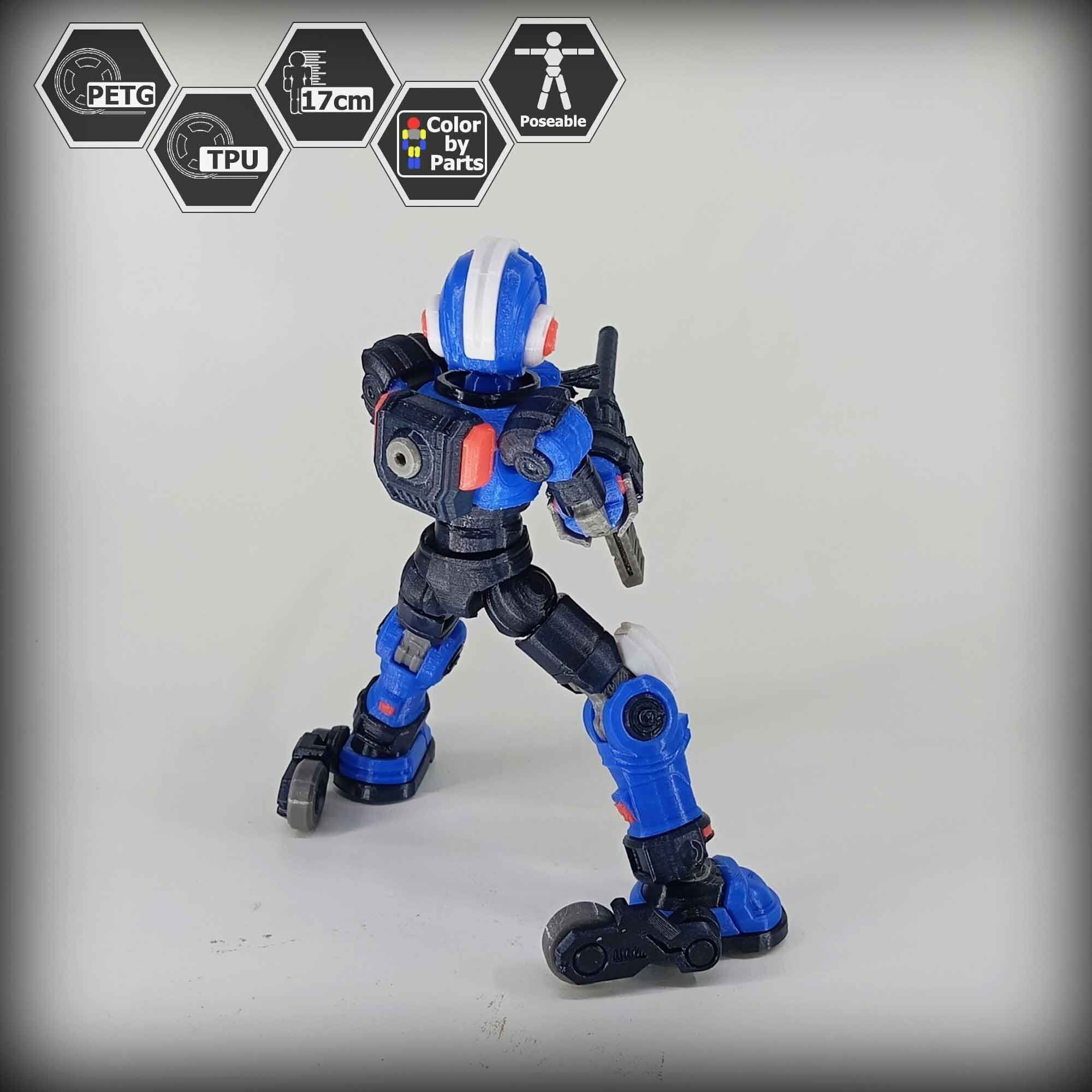 3dPrinted Megaman Action Figure  Reploid VEX 3D print model_15