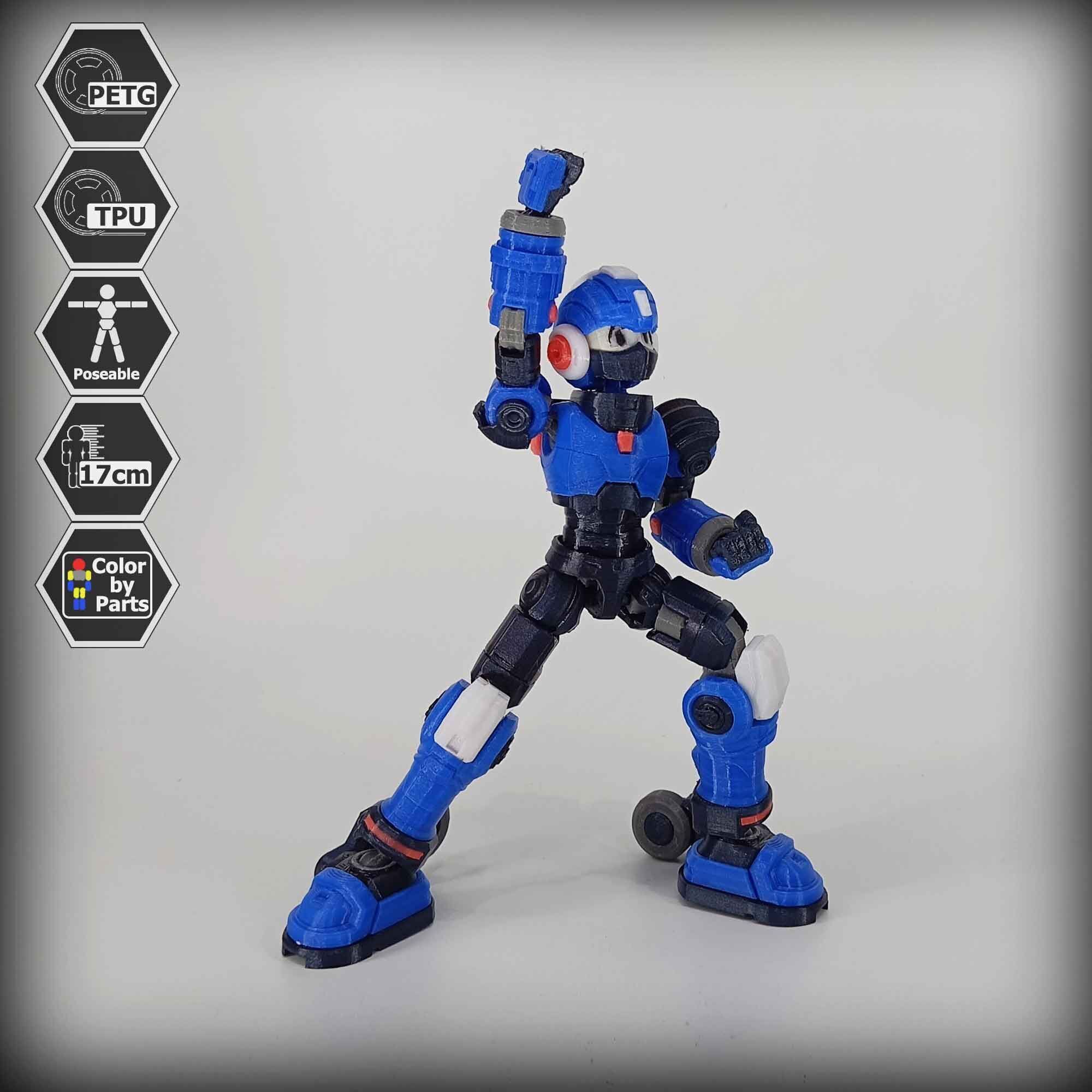 3dPrinted Megaman Action Figure  Reploid VEX 3D print model_8