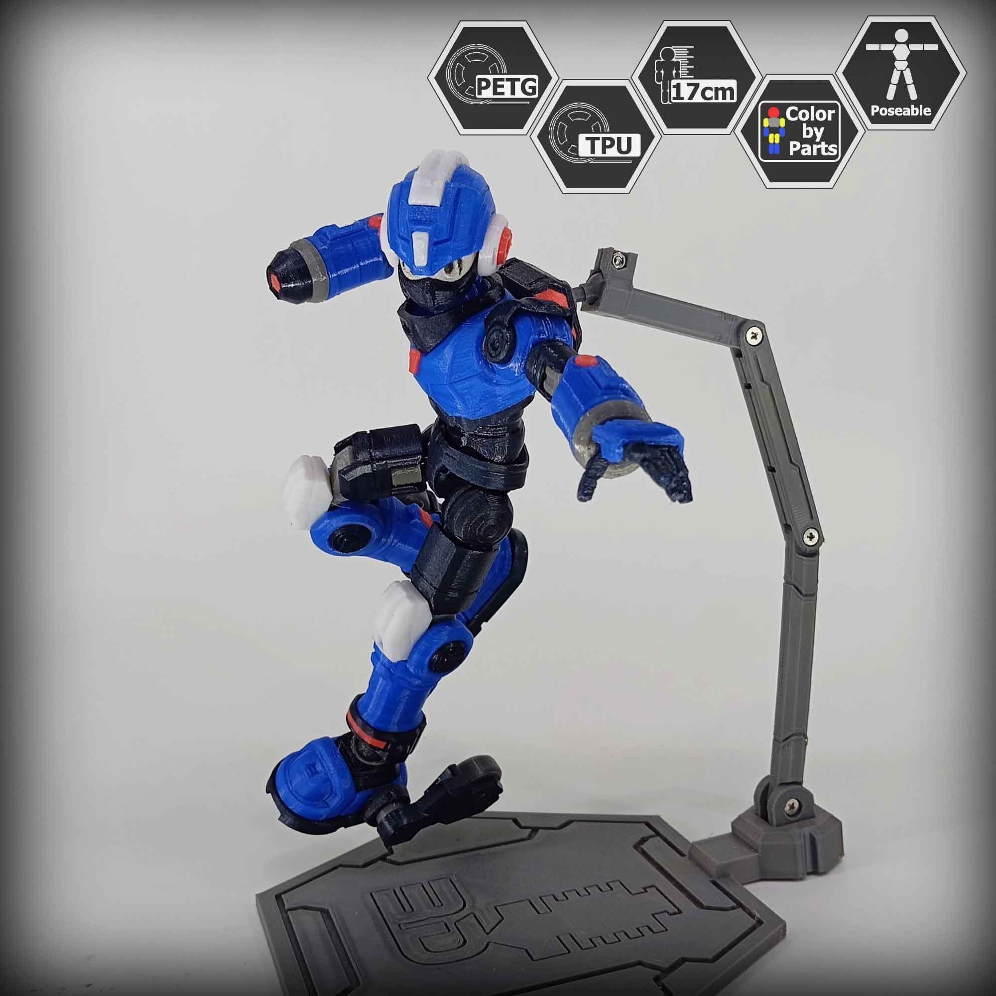 3dPrinted Megaman Action Figure  Reploid VEX 3D print model_25