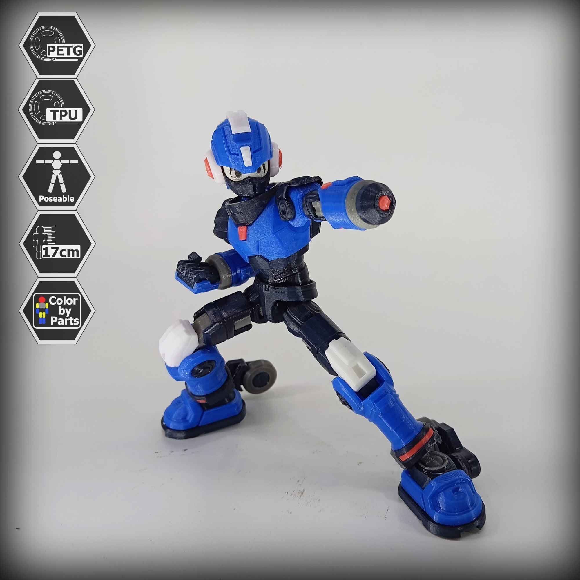 3dPrinted Megaman Action Figure  Reploid VEX 3D print model_5